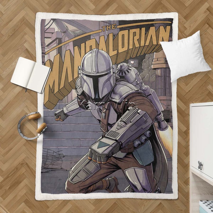 Mandalorian 07 Decke - Fleecedecke – Bild 3