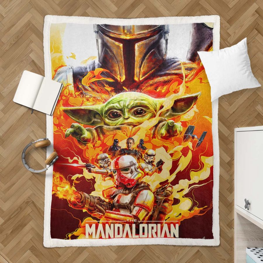 Mandalorian 09 Decke - Fleecedecke – Bild 3