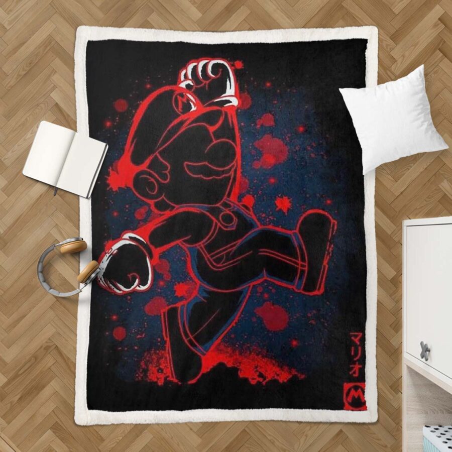 Mario Super Mario M01 Decke - Fleecedecke – Bild 3