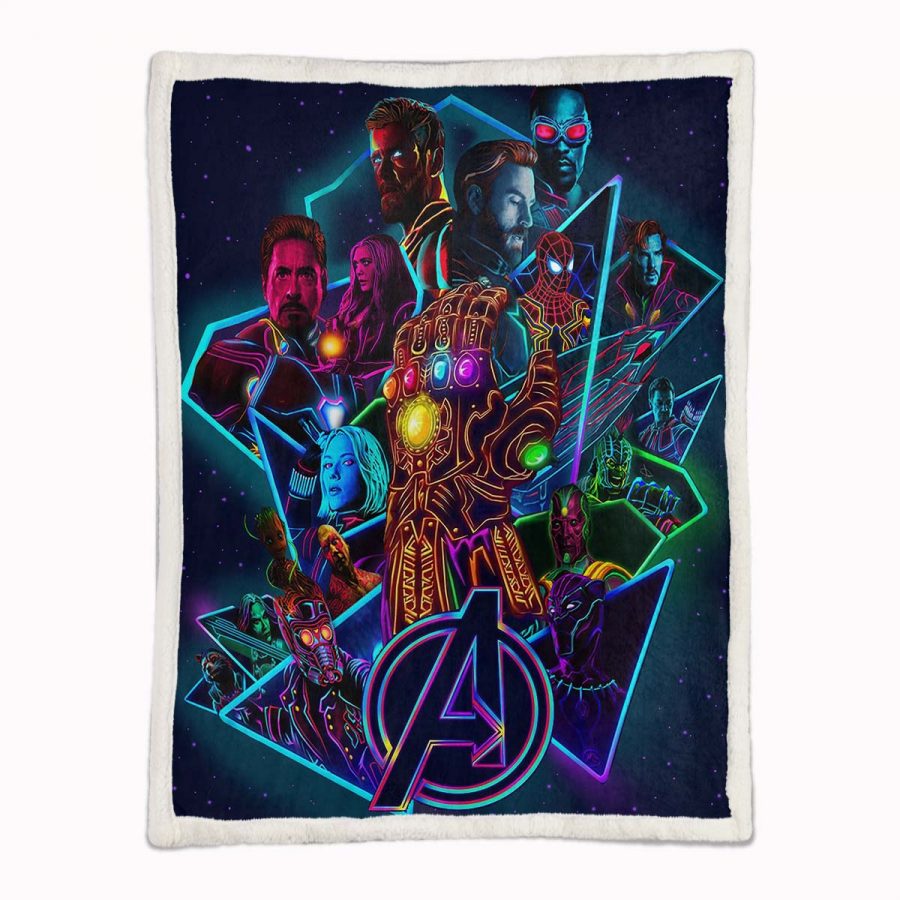 Marvel Alle Charaktere 02 Decke - Fleecedecke – Bild 2