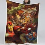 Marvel Alle Charaktere 05 Decke – Fleecedecke