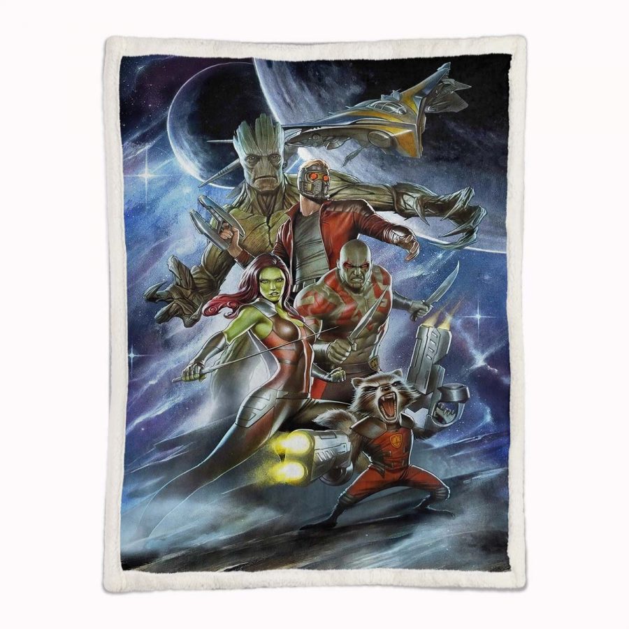 Marvel Alle Charaktere 08 Decke - Fleecedecke – Bild 2