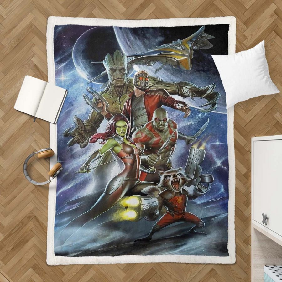 Marvel Alle Charaktere 08 Decke - Fleecedecke – Bild 3