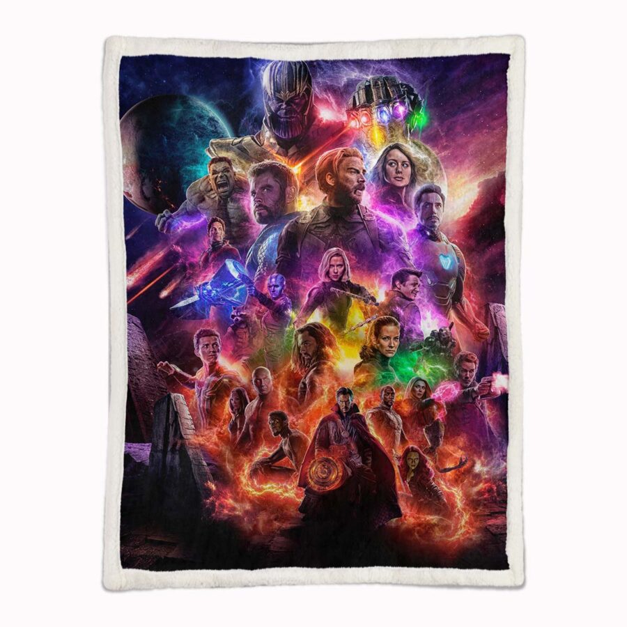 Marvel Alle Charaktere 11 Decke - Fleecedecke – Bild 2