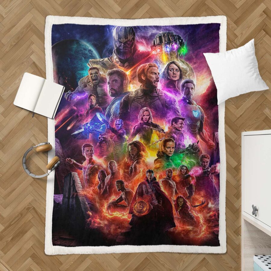 Marvel Alle Charaktere 11 Decke - Fleecedecke – Bild 3