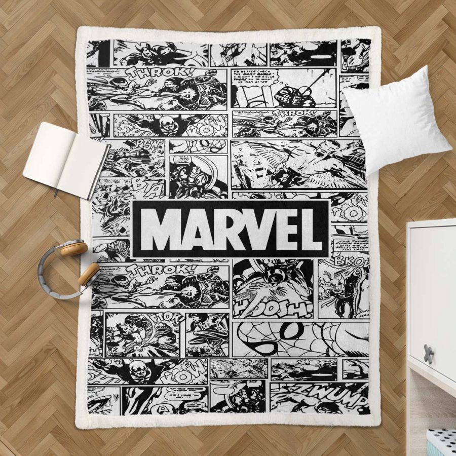 Marvel Alle Charaktere 13 Decke - Fleecedecke – Bild 3