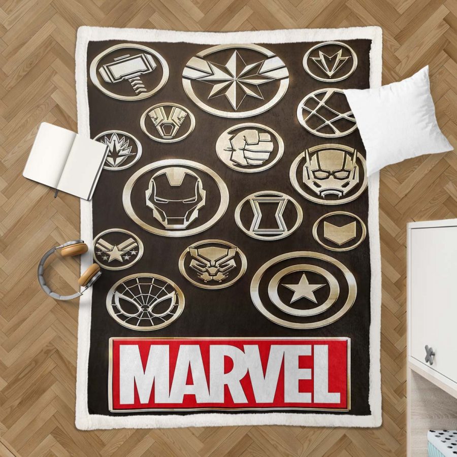Marvel Alle Charaktere 14 Decke - Fleecedecke – Bild 3