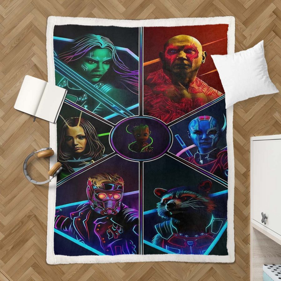 Marvel Alle Charaktere 15 Decke - Fleecedecke – Bild 3
