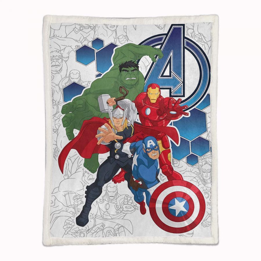 Marvel Avengers Charaktere 01 Decke - Fleecedecke – Bild 2