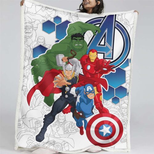 Marvel Avengers Charaktere 01 Decke - Fleecedecke