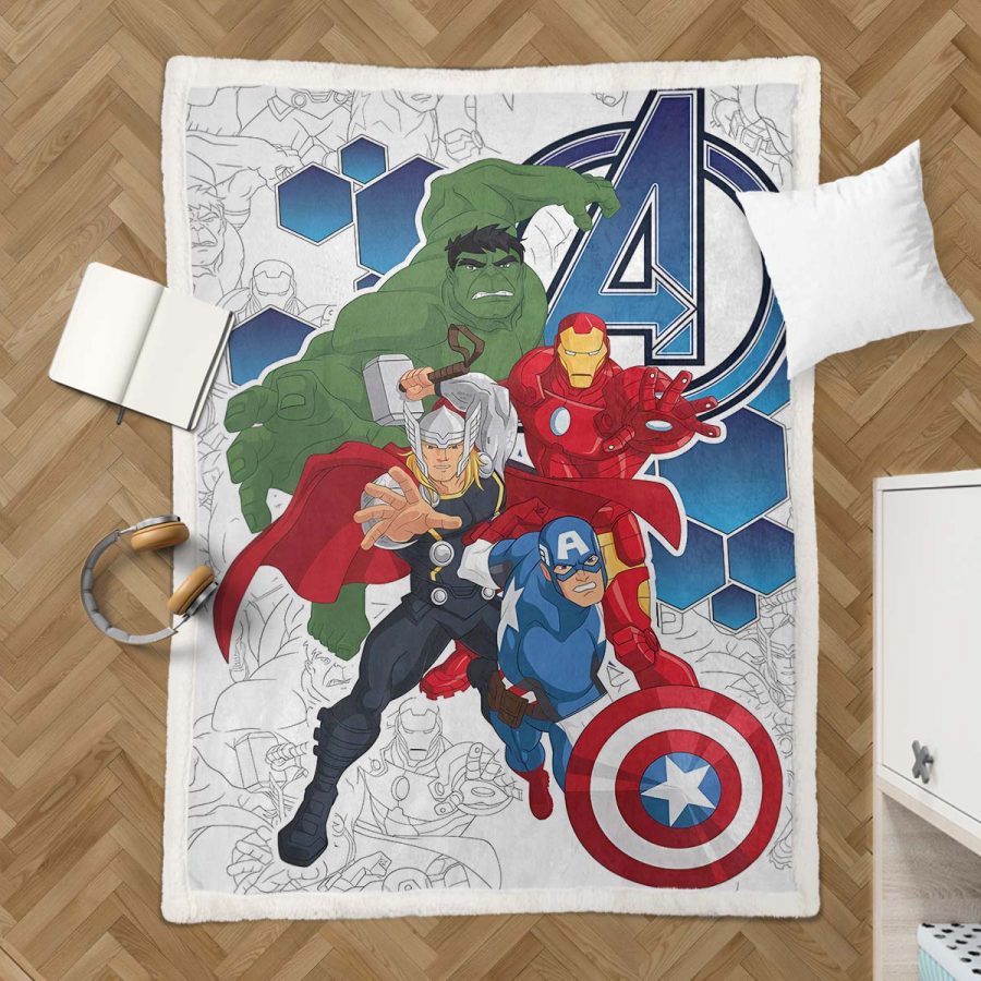 Marvel Avengers Charaktere 01 Decke - Fleecedecke – Bild 3