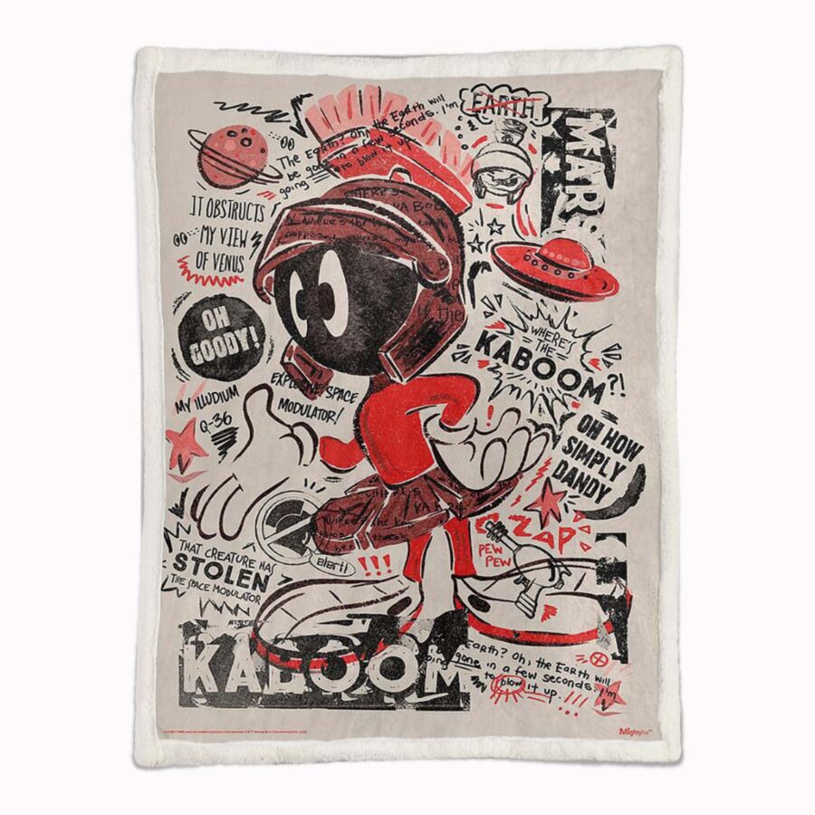 Marvin der Marsmensch Looney Tunes 01 Decke - Fleecedecke – Bild 2