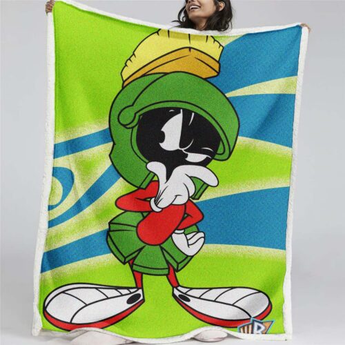 Marvin der Marsmensch Zimmer Kinder Decke - Fleecedecke