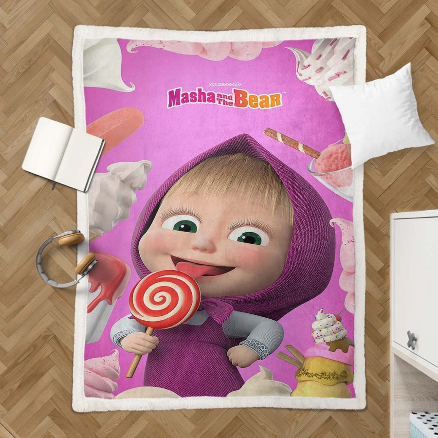 Mascha und der Bär Mascha und der Bär Decke - Fleecedecke – Bild 3