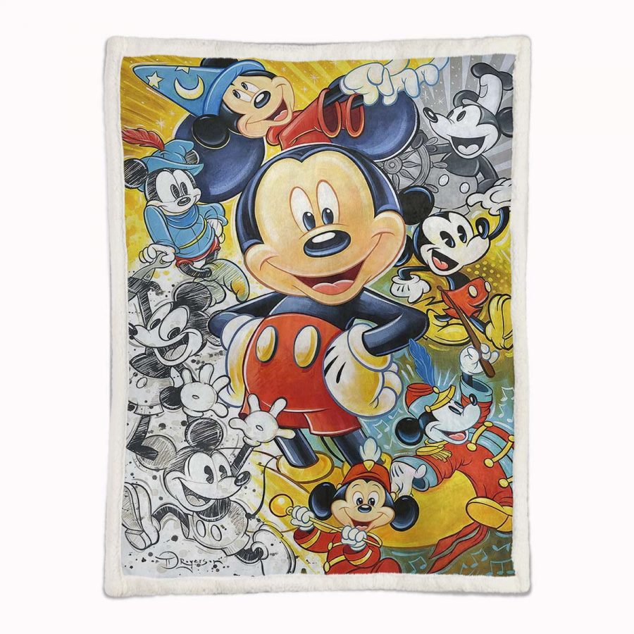 Micky Maus 07 Decke - Fleecedecke – Bild 2