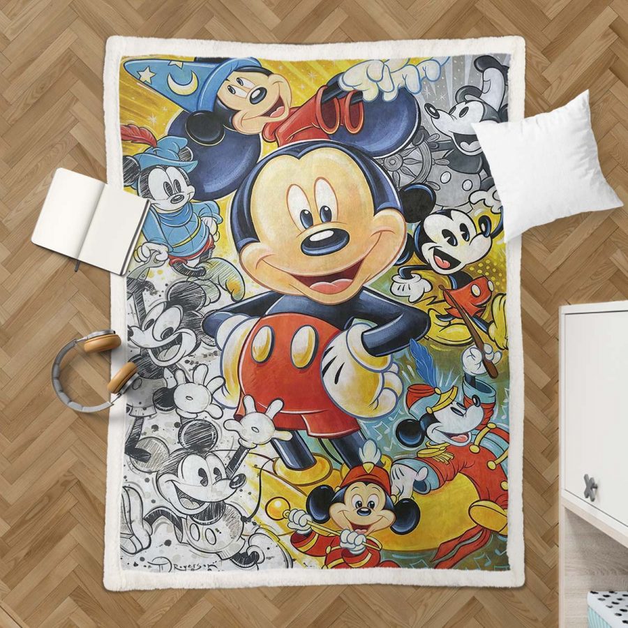Micky Maus 07 Decke - Fleecedecke – Bild 3