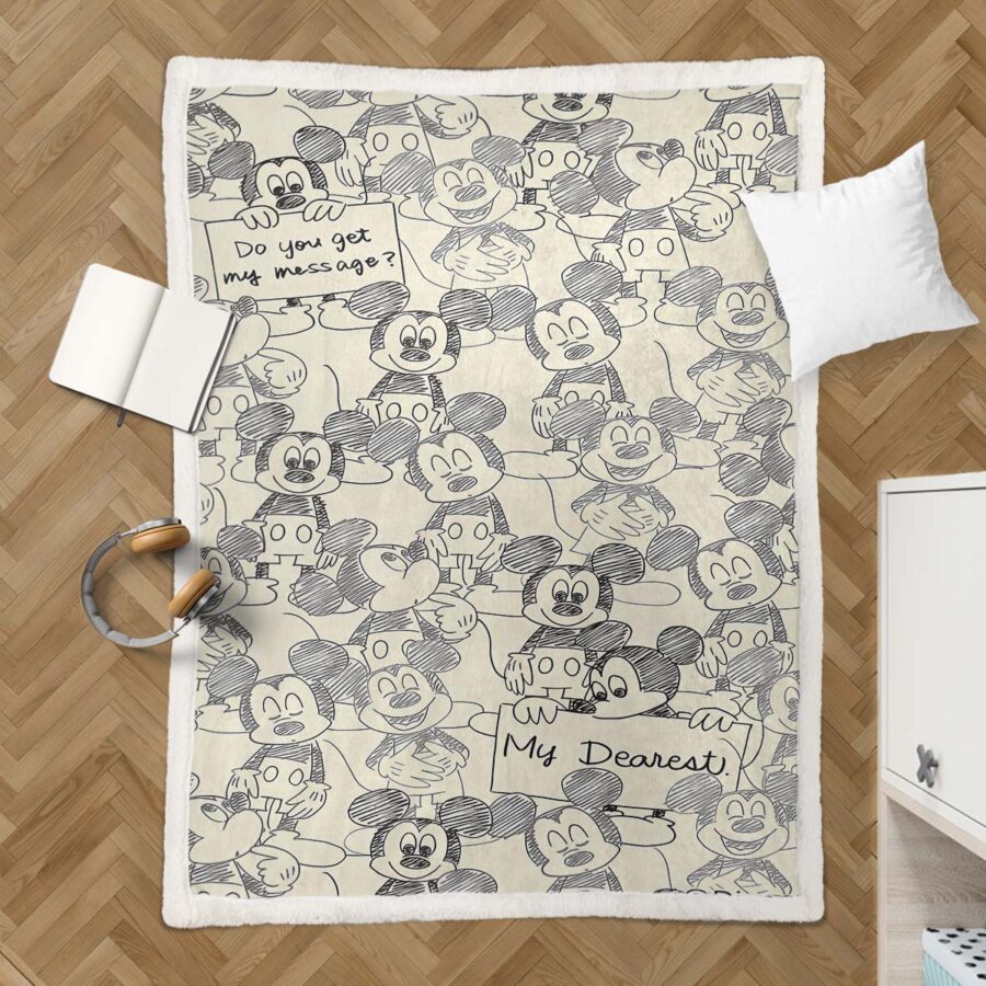 Micky Maus 4 Decke - Fleecedecke – Bild 3