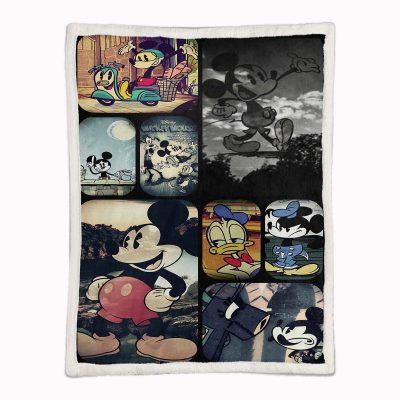 Alternative view of Micky Maus und die Kulissen Decke - Fleecedecke