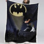 Mickey Mouse Batman in der dunklen Nacht Decke – Fleecedecke