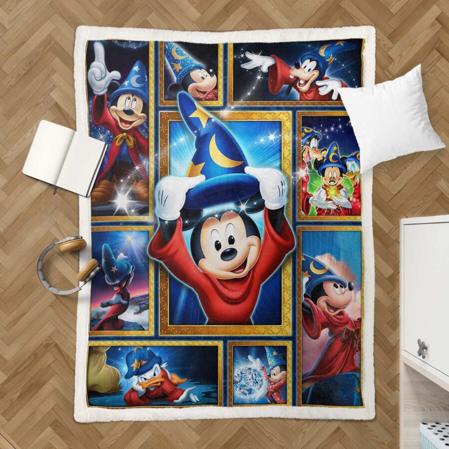 Mickey Mouse glaubt an Magie 02 Decke - Fleecedecke – Bild 3