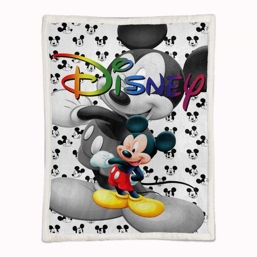 Mickey Maus Bunt 02 Decke - Fleecedecke – Bild 2