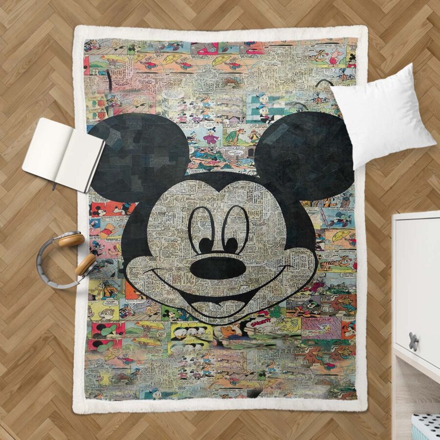 Mickey Maus süß Decke - Fleecedecke – Bild 3