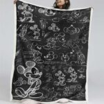 Mickey Maus Zeichnungsskizze Decke – Fleecedecke