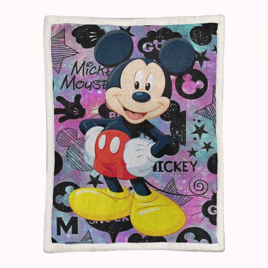 Mickey Maus Galaxie Muster Decke - Fleecedecke – Bild 2