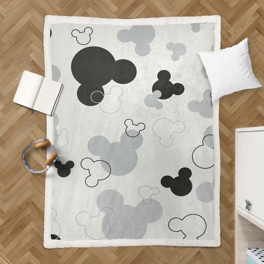 Mickey Maus Muster 02 Decke - Fleecedecke – Bild 3