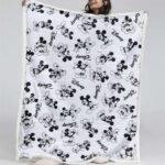 Mickey Maus Muster 04 Decke – Fleecedecke
