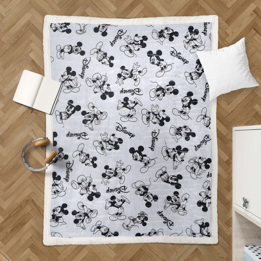 Mickey Maus Muster 04 Decke - Fleecedecke – Bild 3