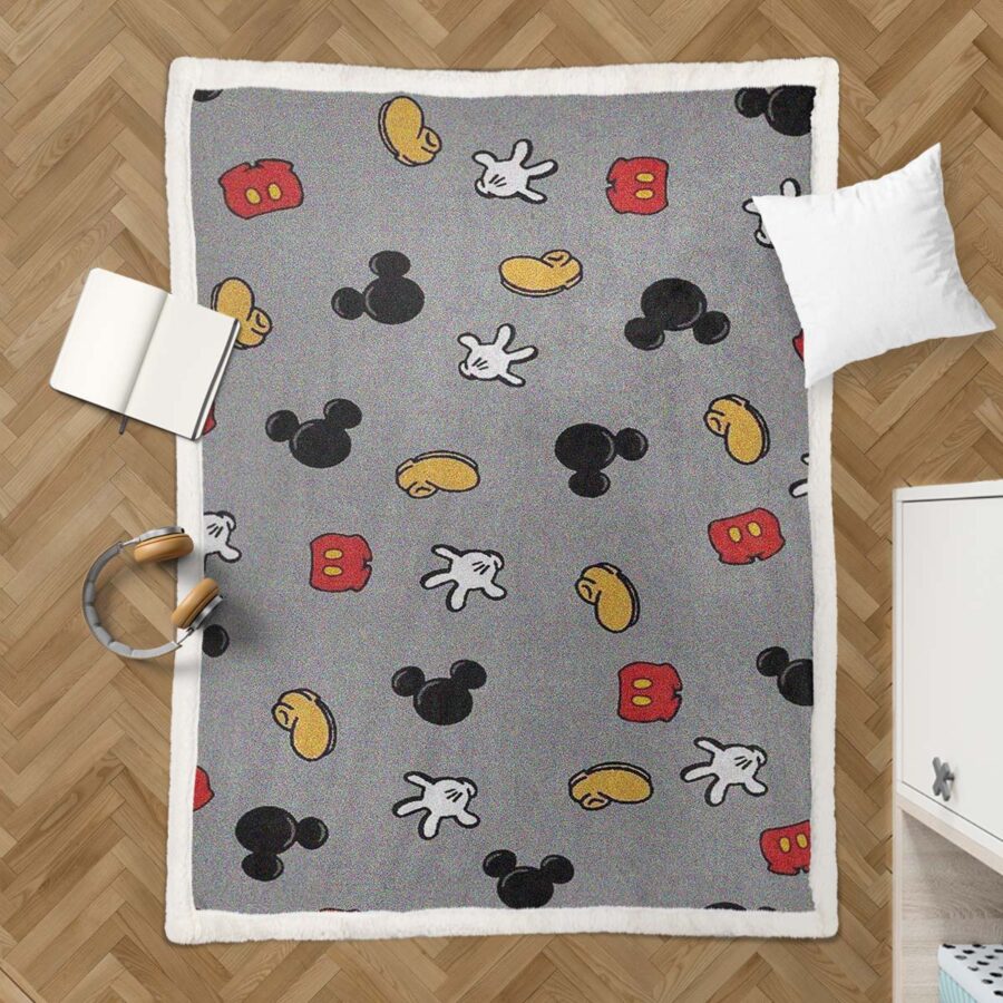 Mickey Maus Muster Decke - Fleecedecke – Bild 3