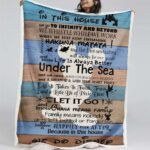 Mickey Mouse-Zitate mit Disney-Figuren Decke – Fleecedecke