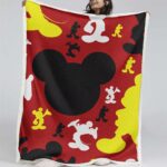 Mickey Maus Silhouette Decke – Fleecedecke