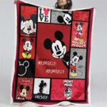 Mickey Mouse, um über sich selbst zu lachen Decke – Fleecedecke