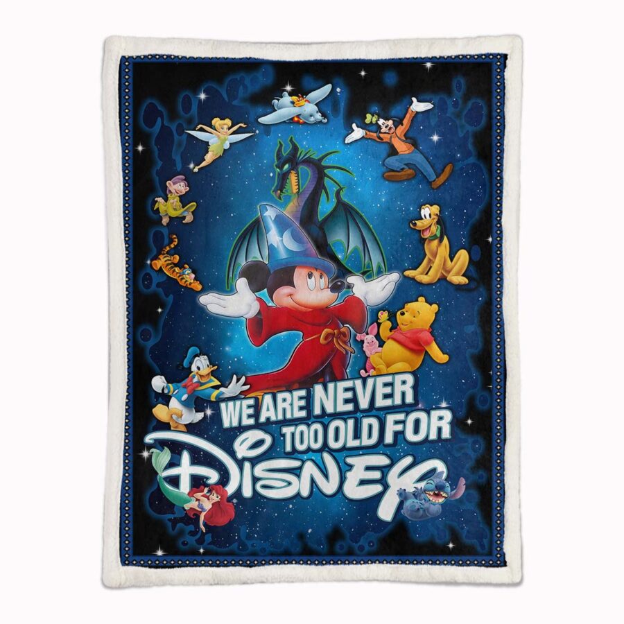 Mickey Mouse – Für Disney sind wir nie zu alt Decke - Fleecedecke – Bild 2