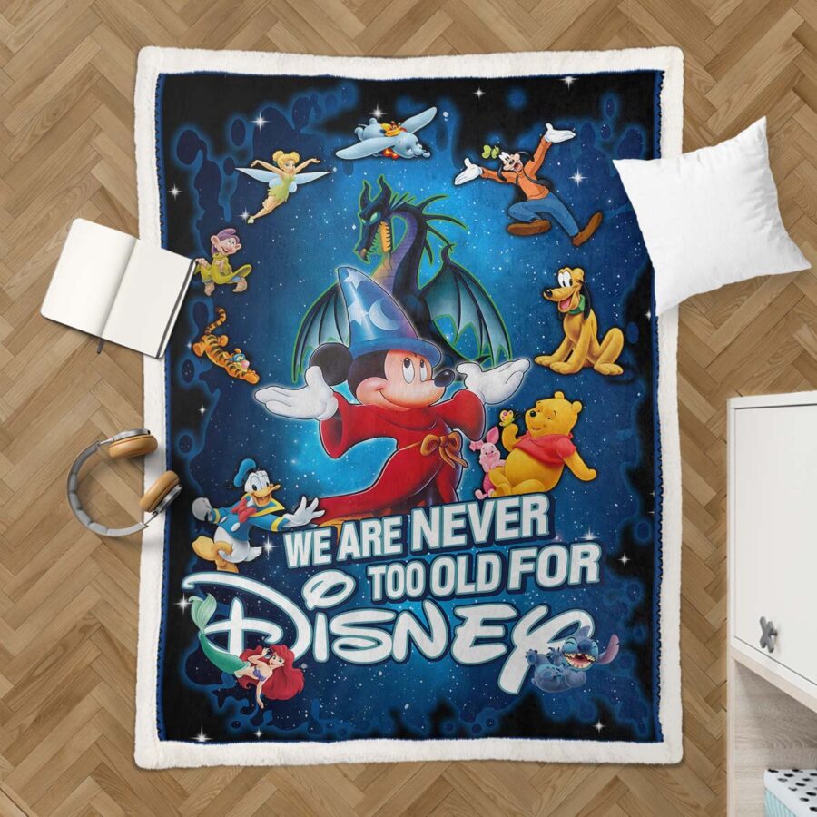 Mickey Mouse – Für Disney sind wir nie zu alt Decke - Fleecedecke – Bild 3