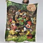 Begrüßungspfade für Mickey Mouse und seine Freunde Decke – Fleecedecke