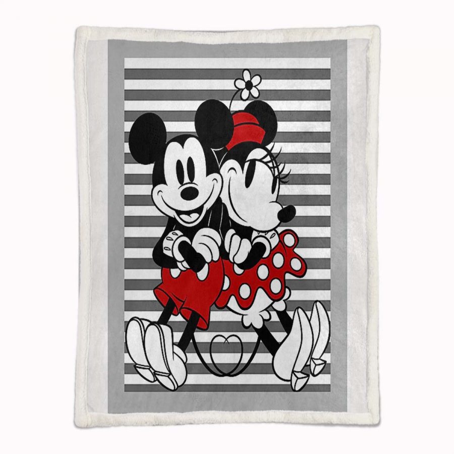 Mickey und Minnie Liebesgeschichte 02 Decke - Fleecedecke – Bild 2