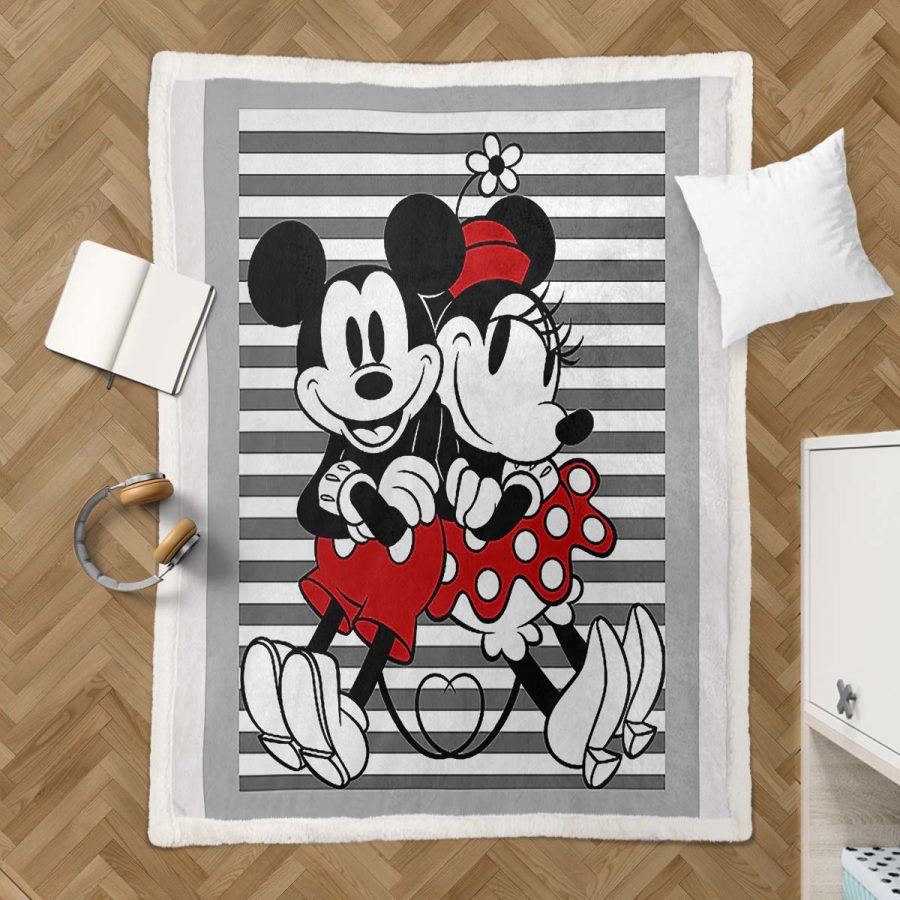 Mickey und Minnie Liebesgeschichte 02 Decke - Fleecedecke – Bild 3