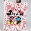 Mickey und Minnie Liebesgeschichte 04 Decke - Fleecedecke