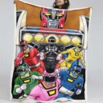 Mighty Marphing Power Rangers Alle Charaktere 10 Decke – Fleecedecke