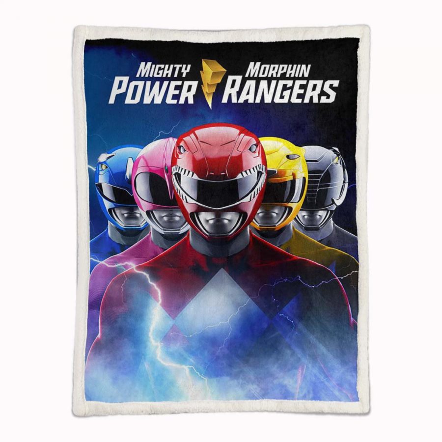 Mighty Marphing Power Rangers Alle Charaktere 15 Decke - Fleecedecke – Bild 2