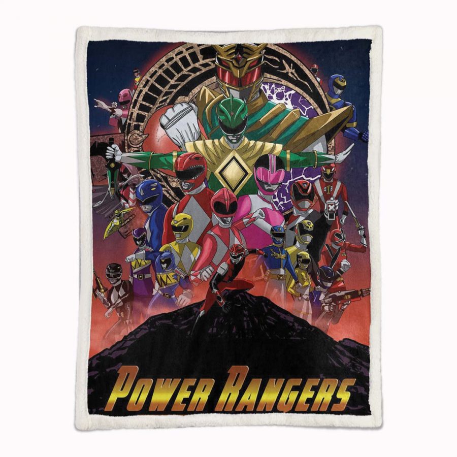 Mighty Marphing Power Rangers Alle Charaktere 16 Decke - Fleecedecke – Bild 2