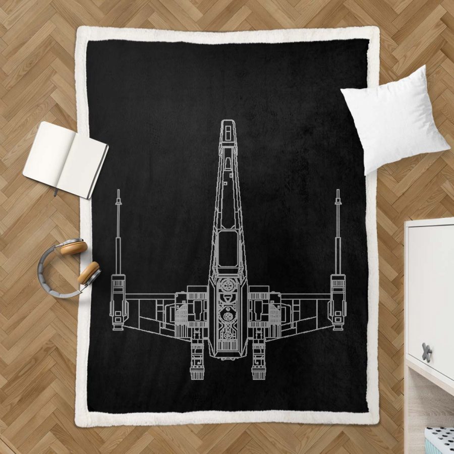 Millennium Falcon Star Wars 01 Decke - Fleecedecke – Bild 3