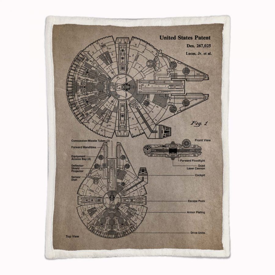 Millennium Falcon Star Wars 03 Decke - Fleecedecke – Bild 2