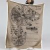 Millennium Falcon Star Wars 03 Decke - Fleecedecke