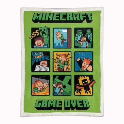 Alternative view of Minecraft Alle Charaktere 04 Decke - Fleecedecke