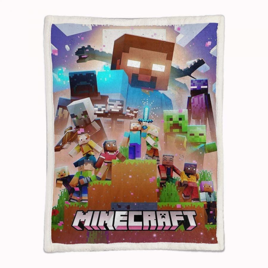 Minecraft Alle Charaktere 05 Decke - Fleecedecke – Bild 2