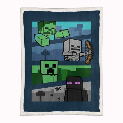 Alternative view of Minecraft Alle Charaktere 06 Decke - Fleecedecke